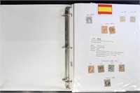 Spain Stamps Used & Mint hinged on pages, a bit di