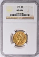 1895 Liberty Gold Half Eagle NGC MS-65+ $4500