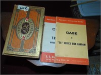 (2) Antique Case Manuals & Cigar Box W/Marbles