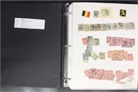 Belgium Stamps Used & Mint hinged on pages, a bit