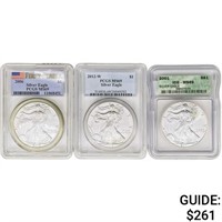 2001-2012 [3] Silver Eagle ICG/PCGS MS69