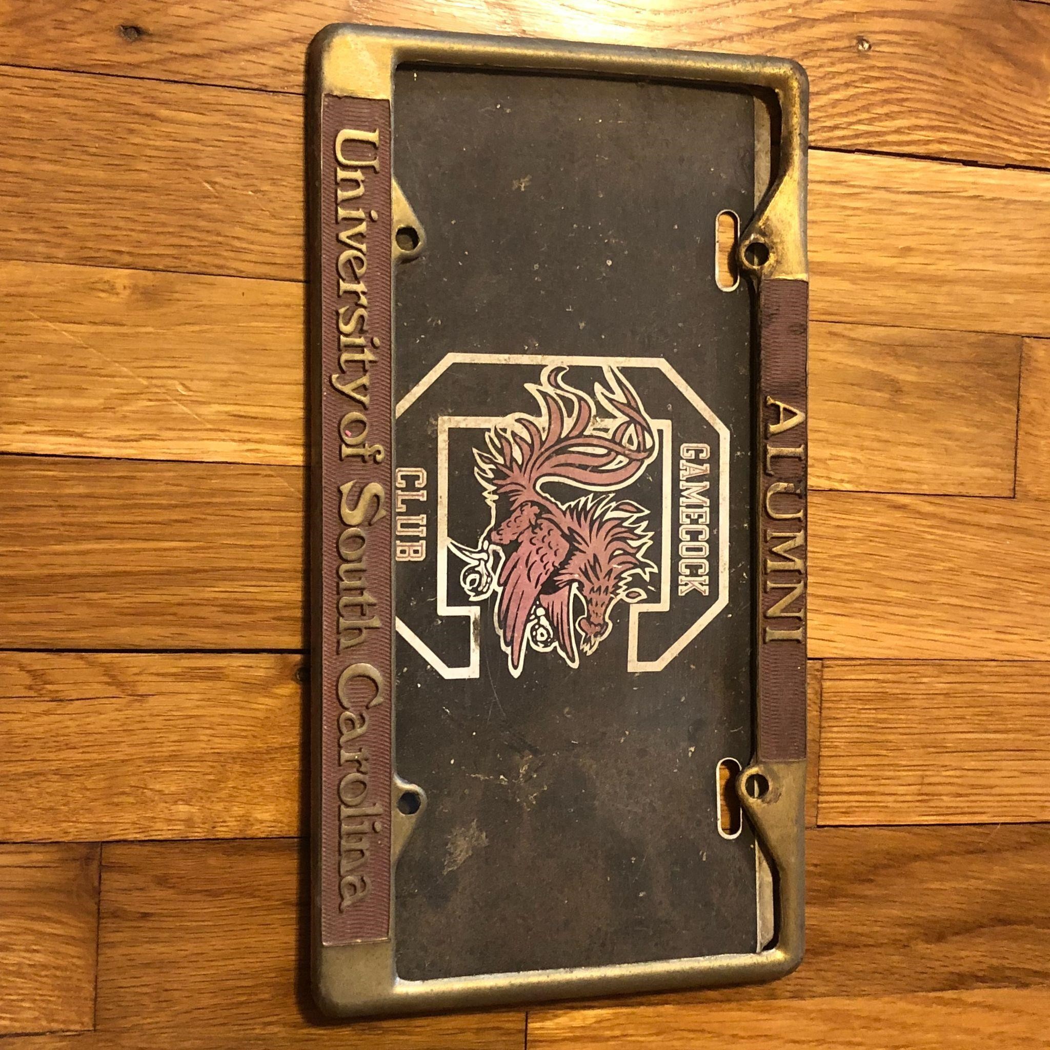 University South Carolina Gamecock License Plate