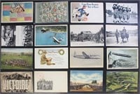 Postcards WWI and WWII, 50+ Military Topical postc