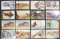 Postcards 25+ Cowboy and Native American Topical,