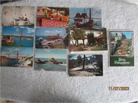 Postcards 10 California Lombard Street Sea Rock