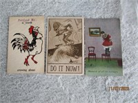 Postcards Lot Of 3 Colorful Comedy Humor Jokes
