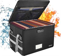 File Box w/Lock,Fireproof Box Storage Organizer