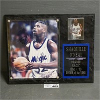 Shaquille O'Neal Autographed Plaque NO COA