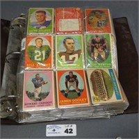 1950's & 1960's Football Cards in Binder