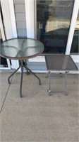 2 outdoor small patio tables