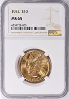 1932 Indian Gold Eagle NGC MS-65 $3875 NGC Guide