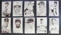 1947-1960 Exhibit Baseball Cards 10 different, som