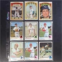 Hall of Fame group 1970-1973 Topps Baseball Cards,
