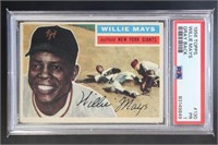 Willie Mays 1956 Topps #130 Baseball Card, graded