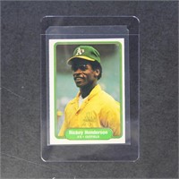 Rickey Henderson 1982 Fleer #92 Baseball card, wit