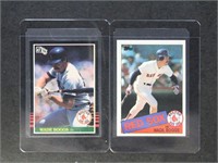 Wade Boggs 1985 Topps & Donruss Baseball cards wit