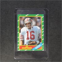 Joe Montana 1986 Topps #156 Football card, with no