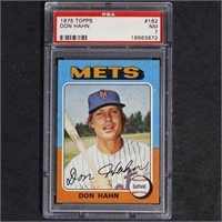 Don Hahn 1975 Topps #182 PSA 7 Baseball Card, shar