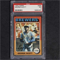 George Scott 1975 Topps #360 PSA 7 Baseball Card,