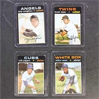 1971 O-Pee-Chee Baseball Cards, group of 4, mixed
