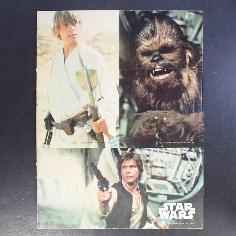 1977 Star Wars Folder with some creases Luke Skywa