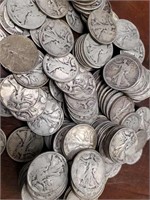 US Coins 10 Random Date & Mintmark Walking Liberty