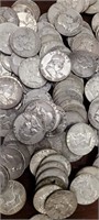 US Silver Coins 10 Random Date & Mintmark Franklin