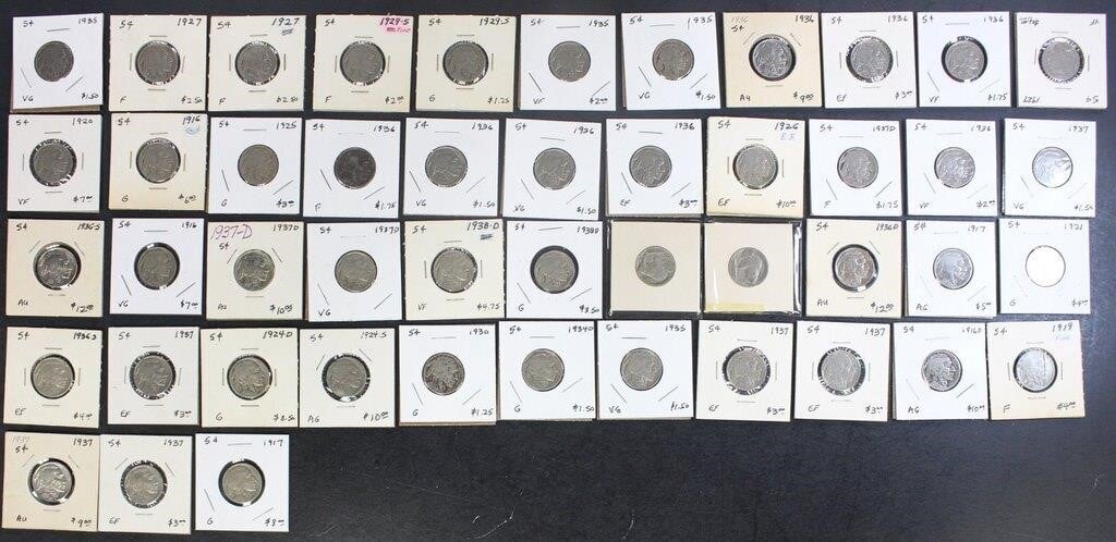 US Coins Buffalo Nickels $0.05, circulated in deal