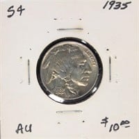 US Coin 1935 Buffalo Nickel $0.05, circulated in d