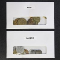 US & Worldwide Tokens & Exonumia in envelopes, int