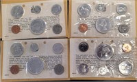Canada Silver Coins 4 Year sets 1964 in original e