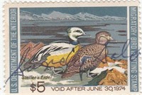 1974 Dept of the Interior Duck Hunting Stamp,