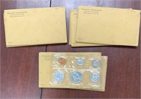 US Coins 1961 Proof Sets, 3 in original Treasury E