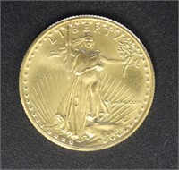 US Coins 1986 $25 1/2 Ounce Gold Eagle, uncircula