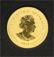 Australia Coins 2022 1/4 Ounce Gold Coin, proof