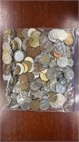 Worldwide Coins, several hundred, no silver
