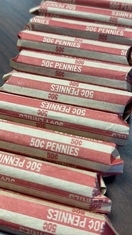 US Coins 500 Lincoln Wheat Pennies, circulated