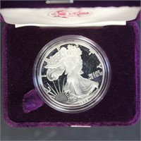 US Coins 1988 Silver Eagle Proof in original box