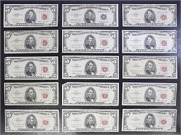 US Paper Money 25 $5 Bills (Face Value $125) incl