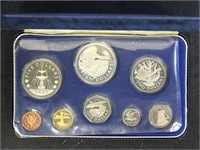 Barbados Silver & Proof Coins 1973 in original box