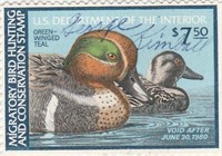 1980 Dept of the Interior Duck Hunting Stamp,