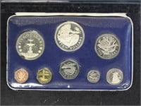 Barbados Silver & Proof Coins 1974 in original box