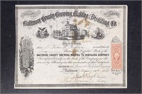 Revenue Document, Baltimore County Brewing