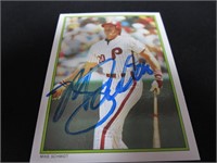 1986 TOPPS MIKE SCHMIDT AUTOGRAPH COA