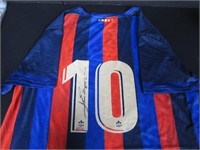 LIONEL LEO MESSI SIGNED SOCCER JERSEY COA