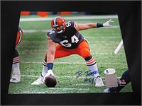 JC TRETTER SIGNED 8X10 PHOTO BROWNS BAS