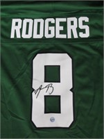 NEW YORK JETS AARON RODGERS SIGNED JERSEY COA