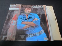 MAC DAVIS SIGNED RECORD ALBUM COVER COA