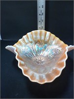 Marigold glass candy bowl