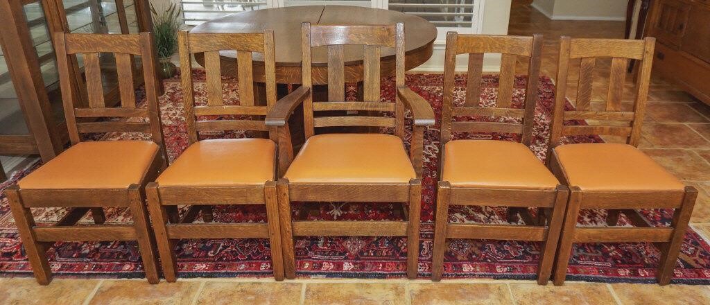 Mission Oak "Quaint Furniture"  Dining Chairs